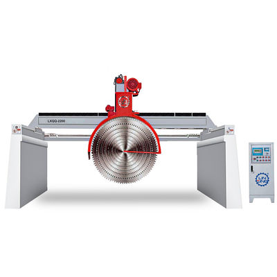 グランイト板の湿った大きな石切断機 7.5KW マルチソーブレードカット機 12000 kg