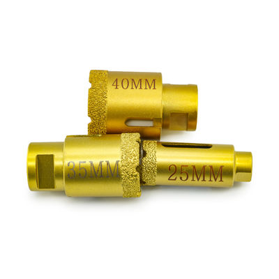 真空溶接ダイヤモンドドリルビットセグメント マルブル直径19-125mm 性能