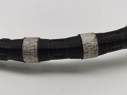 11.5mm ゴムスプリング ダイヤモンドワイヤーソー 採掘 鉱山 マルブル 切断 ダイヤモンド 数珠 ロープ