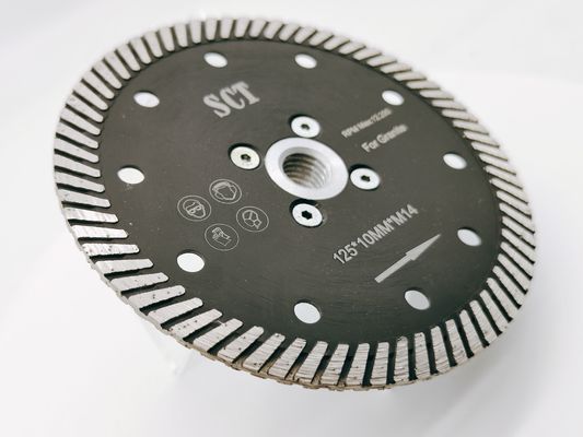 切断・磨削用用の115mm連続型薄型ターボダイヤモンドソー刃