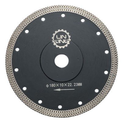 陶器の大理石タイルを切ったり磨いたりするための180mmのターボダイヤモンドソーブレード