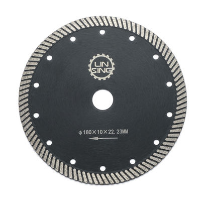 陶器の大理石タイルを切ったり磨いたりするための180mmのターボダイヤモンドソーブレード