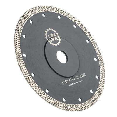 陶器の大理石タイルを切ったり磨いたりするための180mmのターボダイヤモンドソーブレード