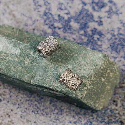 真空溶接 角型珠 石灰石採石場用 ダイヤモンド珠 11.0mm ワイヤロープ