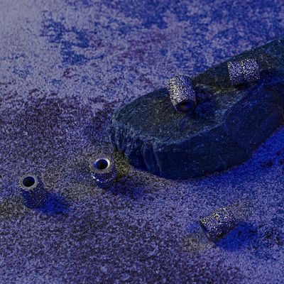 真空溶接 角型珠 石灰石採石場用 ダイヤモンド珠 11.0mm ワイヤロープ