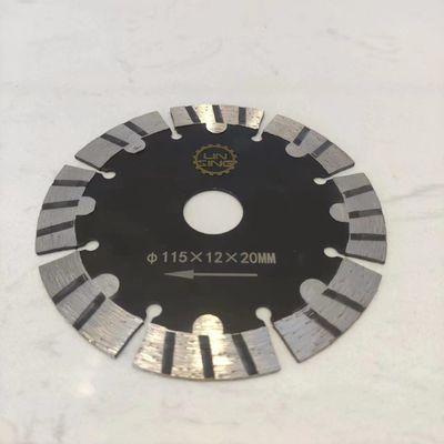直径 115mm ターボセグメンテッド歯切断器 ディスク マルブル・グランイト・ブリック アスファルト・カーブ