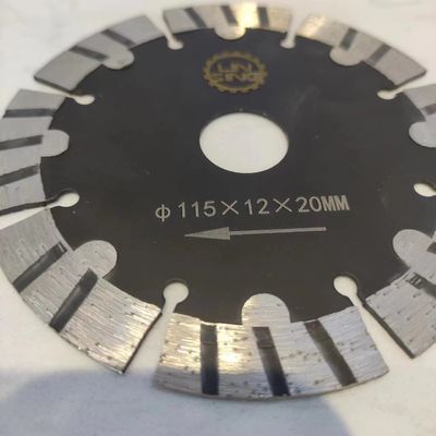 直径 115mm ターボセグメンテッド歯切断器 ディスク マルブル・グランイト・ブリック アスファルト・カーブ