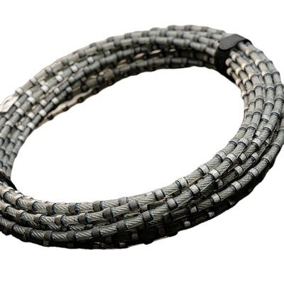 石を切るダイヤモンドワイヤセール 11.0mm 数珠直径とメートルあたり37pcs 数珠