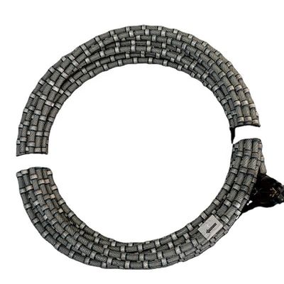 8.8mm シンターされたビーズ プラスチック ダイヤモンドワイヤー ソー 高精度 グラニートブロック 切断