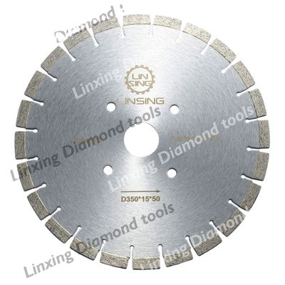 D340/400/450mm 鋭い花岩切断のためのダイヤモンドソー刃 24 インチあたり歯デザイン