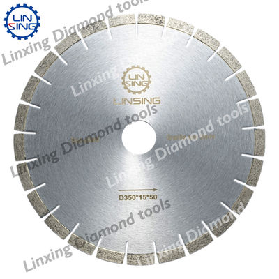 D340/400/450mm 鋭い花岩切断のためのダイヤモンドソー刃 24 インチあたり歯デザイン