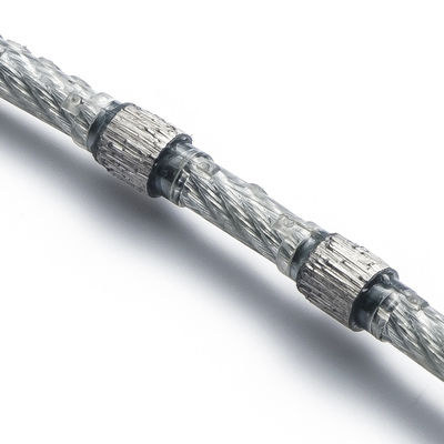 11.0mm ダイヤモンドロープ シンタリング ダイヤモンドスクエアリング 石ブロックのトリミング 石切削ツール