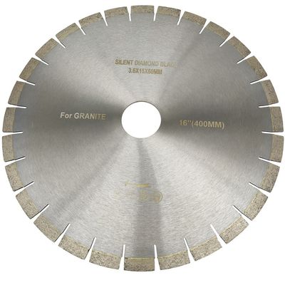 直径 400mm 石・花岩・円盤 タイル 切断ツール Uスロット 16インチ サイレント ダイヤモンド 刀片 切断盤