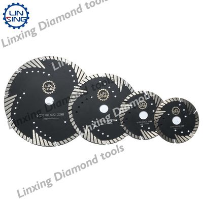 保護されたターボ歯 ダイヤモンドディスク 玉石のレンガのカーブ切断 22.23mm アボアサイズ