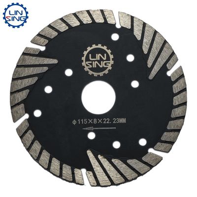 保護されたターボ歯 ダイヤモンドディスク 玉石のレンガのカーブ切断 22.23mm アボアサイズ