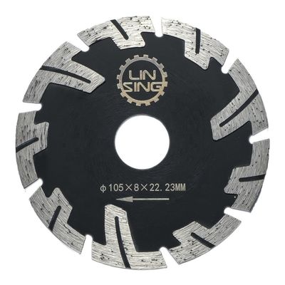 保護されたターボ歯 ダイヤモンドディスク 玉石のレンガのカーブ切断 22.23mm アボアサイズ