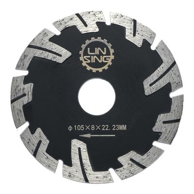 保護されたターボ歯 ダイヤモンドディスク 玉石のレンガのカーブ切断 22.23mm アボアサイズ