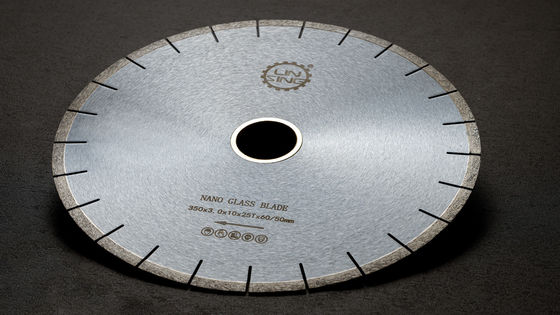ブリッジマシンでナノタイル切断のためのカスタマイズされた350MMナノガラスダイヤモンドソーブレード