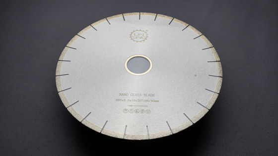 ブリッジマシンでナノタイル切断のためのカスタマイズされた350MMナノガラスダイヤモンドソーブレード