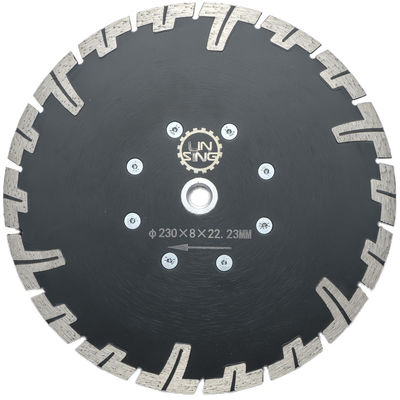 ホットプレス D230mm Tタイプ 防護歯付きの石の乾燥切削のためのダイヤモンドツール