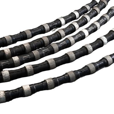 最高級シントリングビーズ クォーツイト採石場 ダイヤモンドワイヤー 12.0*40 ゴムコーティングワイヤー
