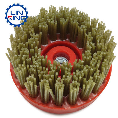 古代 の シリコン カービッド と グラニート の 丸い ブラシ Abrasive の 力 を 体験 する
