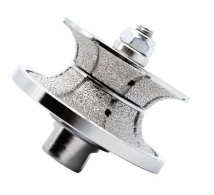 精密石のプロファイリングと磨削のための電圧塗装ダイヤモンドルータービットV30D75MM