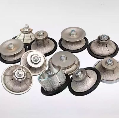 精密石のプロファイリングと磨削のための電圧塗装ダイヤモンドルータービットV30D75MM
