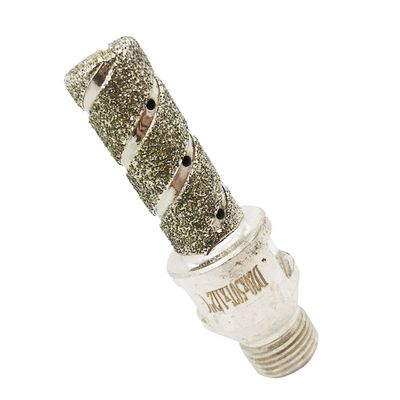 60MM 長さ シルバー 電子塗装 指点 ダイヤモンド 掘削 ツール グランイト マルブル