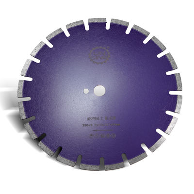 10mm ブレード幅 D350mm 円形ダイヤモンドの刃 滑らかで正確なアスファルト切削