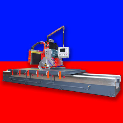 赤い大理石 線形バルスター レンディング スカート 切断 CNC 石プロファイリング 機械