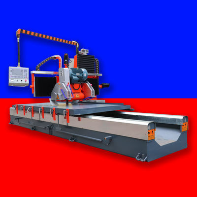 赤い大理石 線形バルスター レンディング スカート 切断 CNC 石プロファイリング 機械