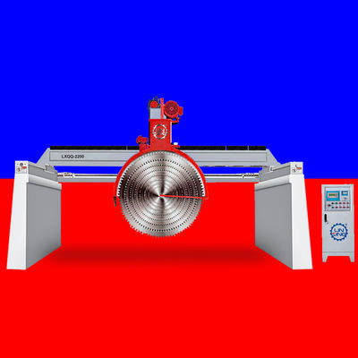 グランイト板の湿った大きな石切断機 7.5KW マルチソーブレードカット機 12000 kg