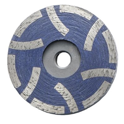 グランイトダイヤモンド粉末樹脂で満たされたカップホイール 丸いT形セグメントホイール 100mm 125mm