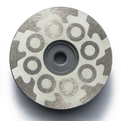 六段ダイヤモンド粉末カップホイール 樹脂で満たされた丸いターボグラニートの磨きのために
