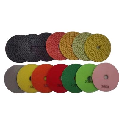 グランイト・マーブル・ダイヤモンド 樹脂 磨きパッド 砂紙 濡れ 白 Buff 3 ステップ パッド 100mm 125mm ツール