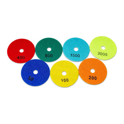 異なるグリット 125cm ダイヤモンド ドライ 50/100/200/400/500/800/1500/3000/buff のための磨きパッド